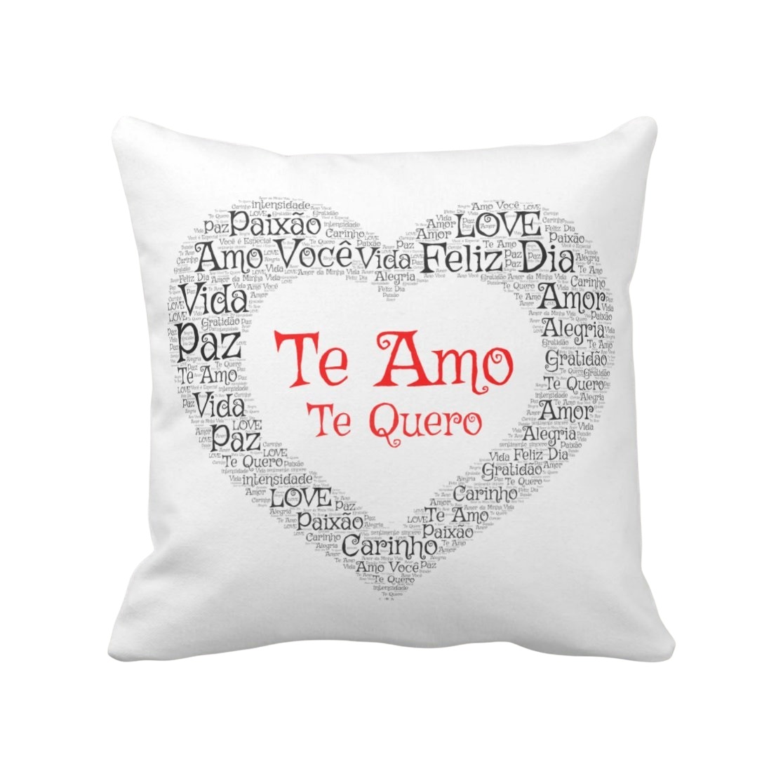Almofada Decorativa Te Amo para Casal de Dia dos Namorados - Outros (Casal)