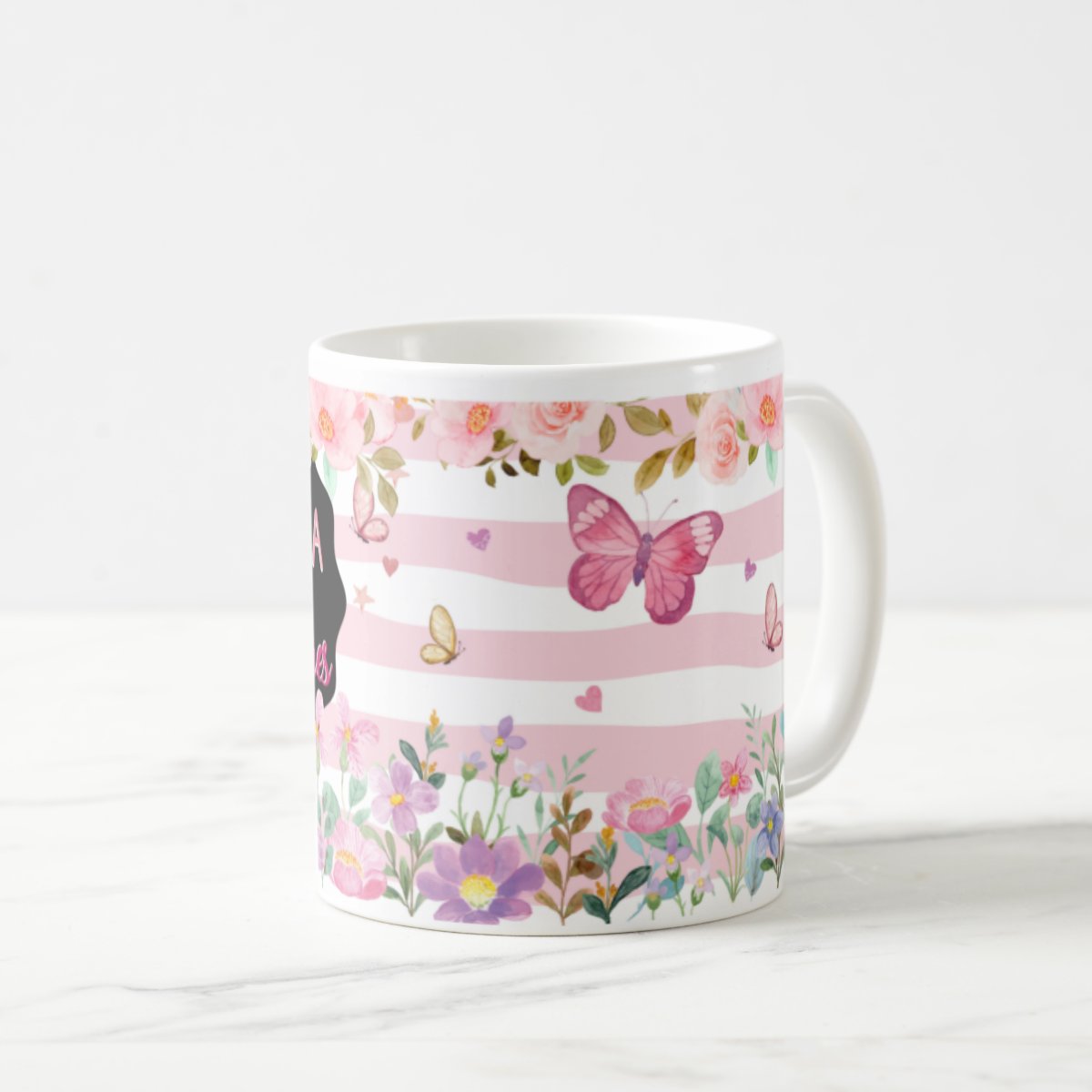 Caneca Feliz Dia Dos Professores Feminina Floral