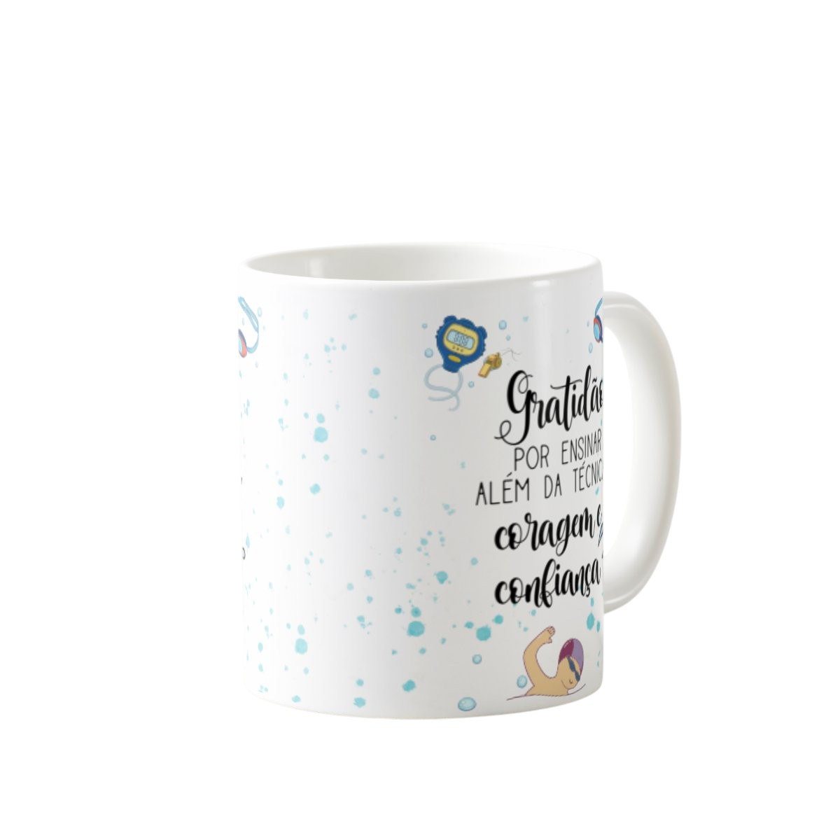 Caneca Natação Presente Dia dos Professores Professor Nado