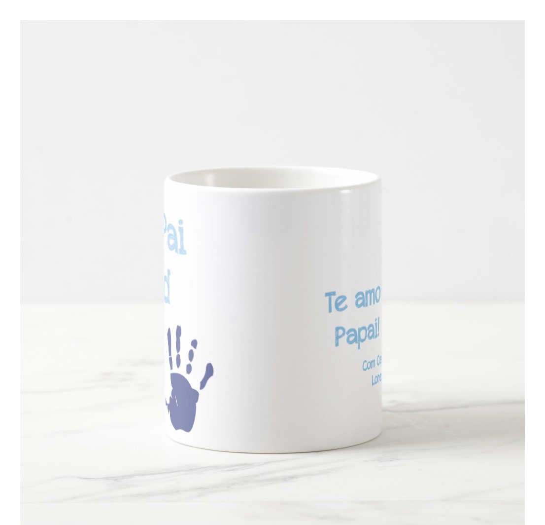Caneca Personalizada Presente Dia dos Pais Frase Meu Pai Dez