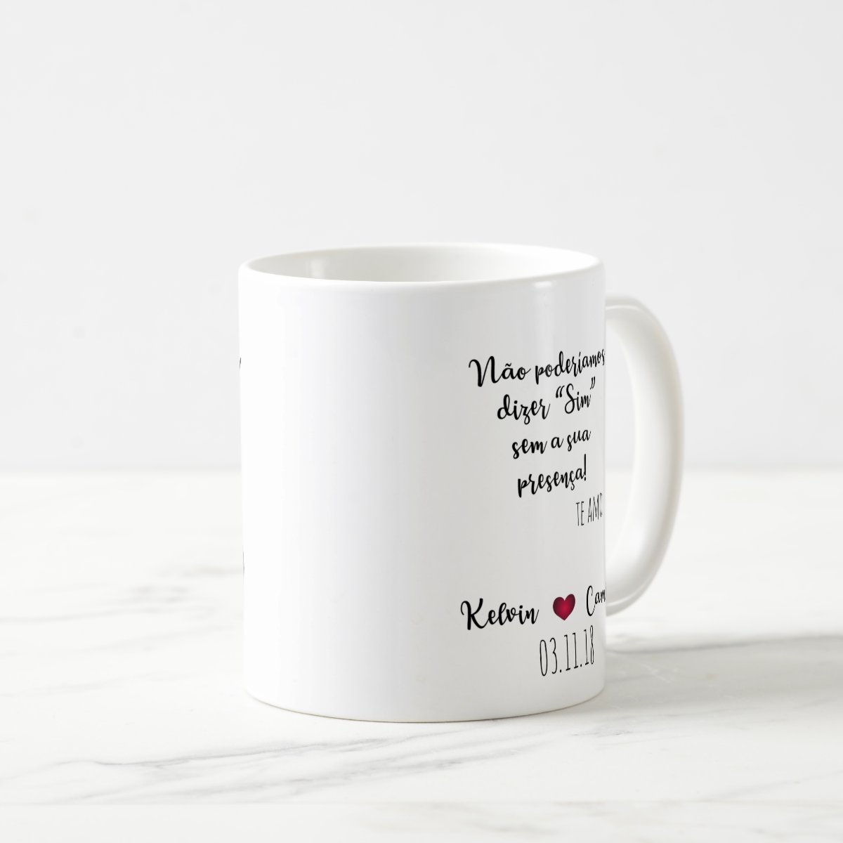 Caneca Personalizada Irmão da Noiva de Casamento Gravata