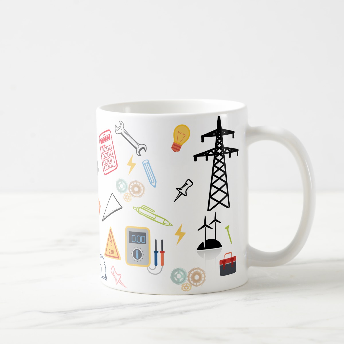 Caneca Criativa Engenharia Elétrica Profissão Engenheiro