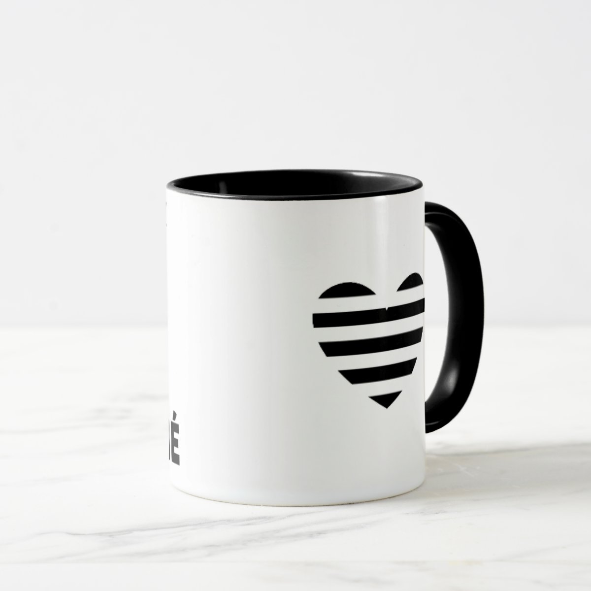Caneca Presente Personalizado com Frase Fé Café Cafuné