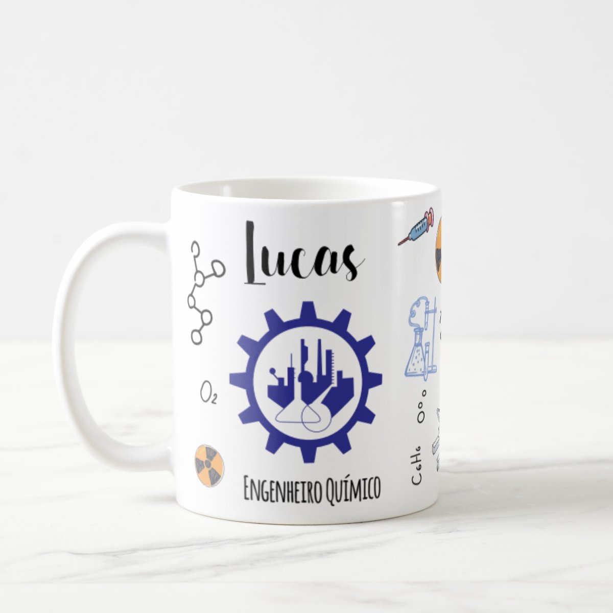 Caneca Personalizada Engenharia Química com Nome