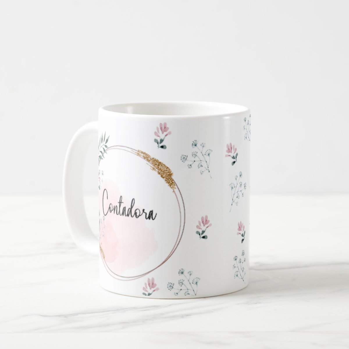 Caneca Feminina Delicada Presente Profissão Contadora