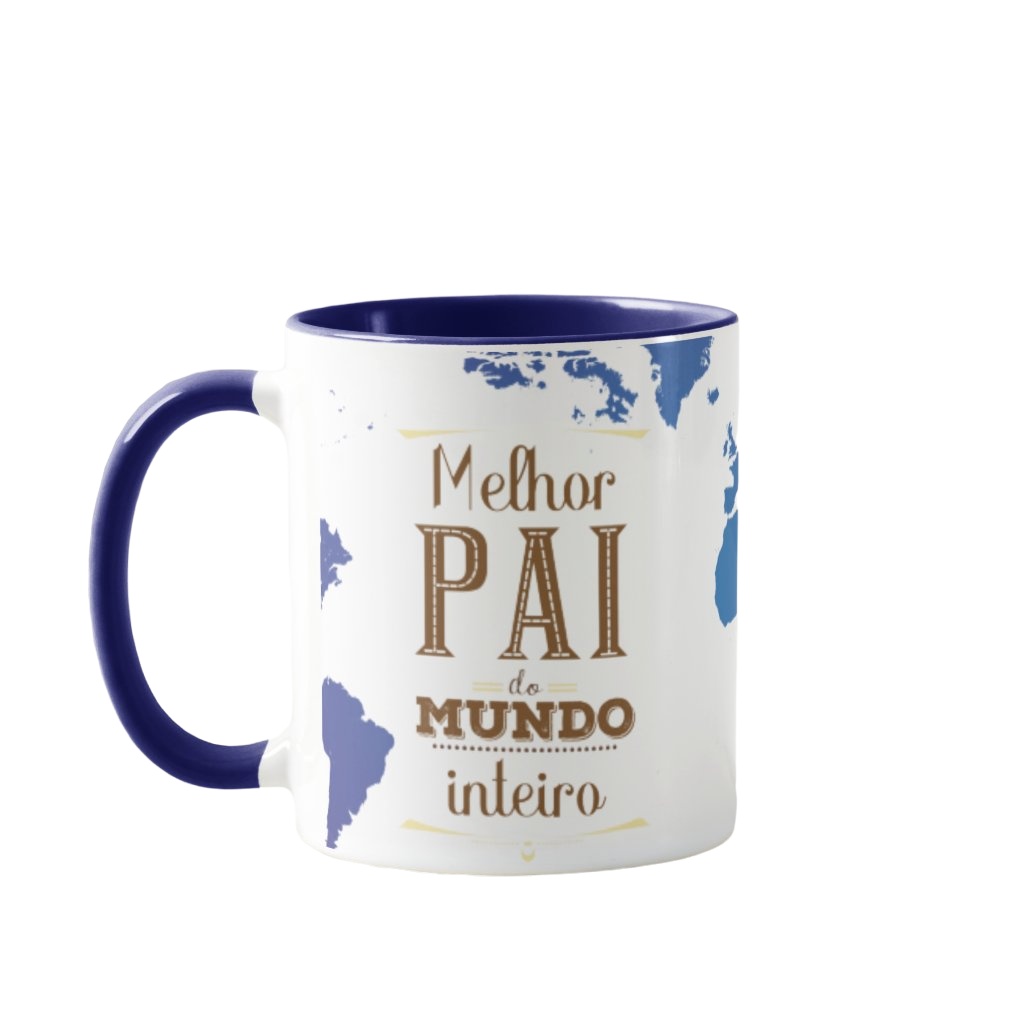 Caneca Presente Melhor Pai Do Mundo Inteiro Dia Dos Pais - Família (Pai)