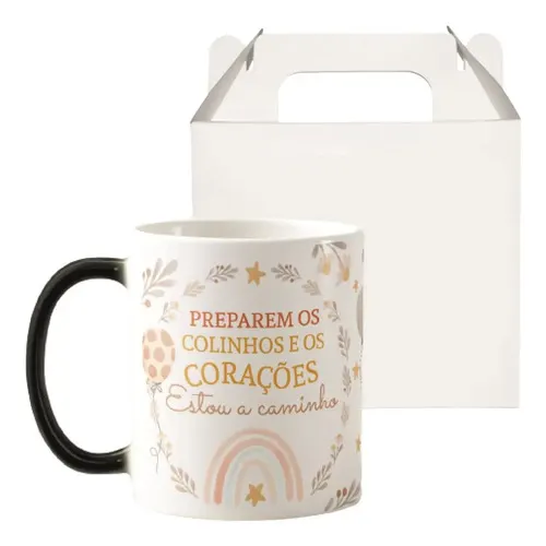 Caneca Mágica Presente Criativo para Contar Gravidez