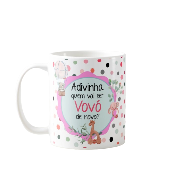 Caneca Anúncio De Gravidez Adivinha Quem Vai Ser Vovó
