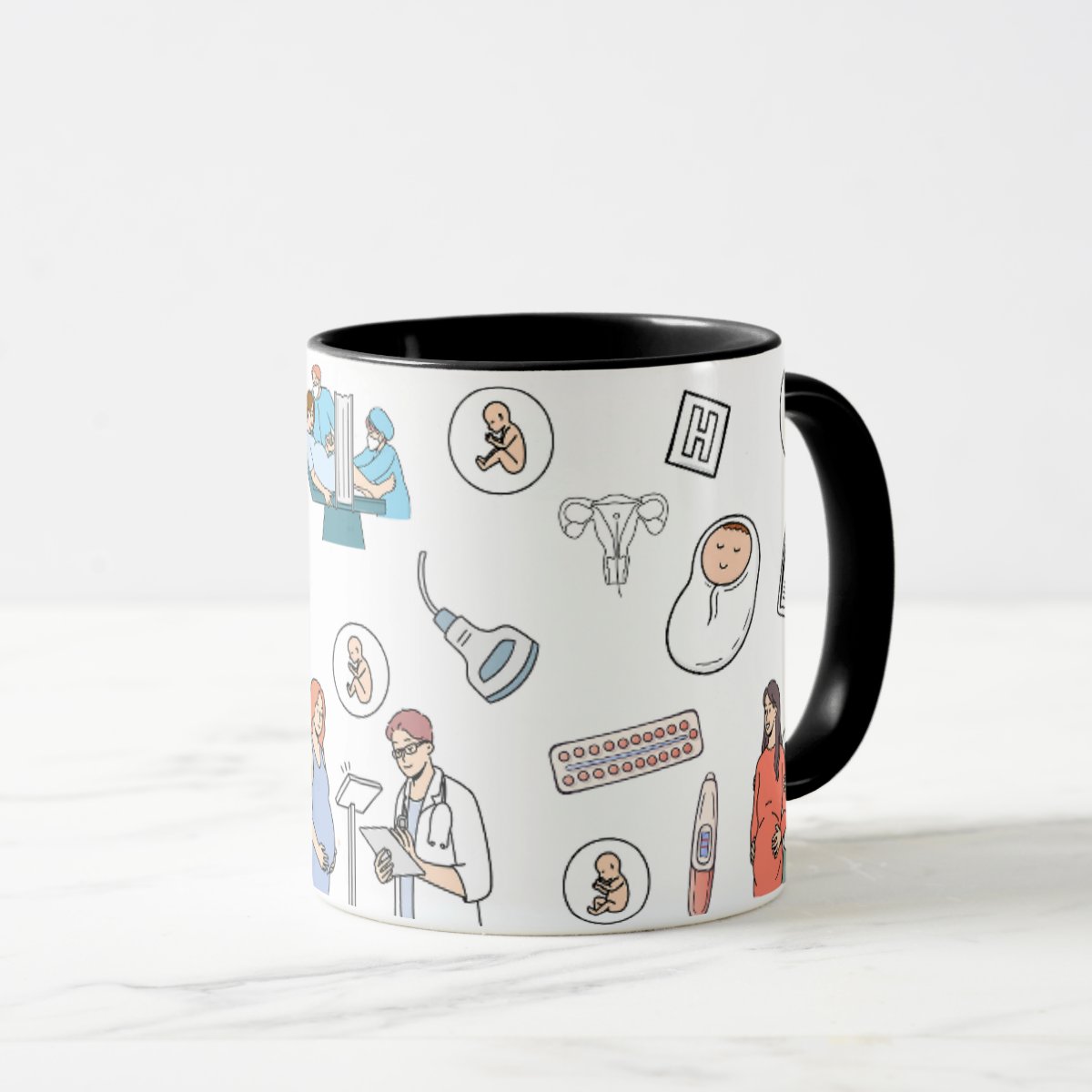 Caneca Personalizada de Ginecologista Obstetra 