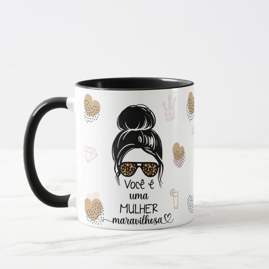 Caneca Presente Feminino Você É Uma Mulher Maravilhosa - Outros (Mulher Maravilhosa)