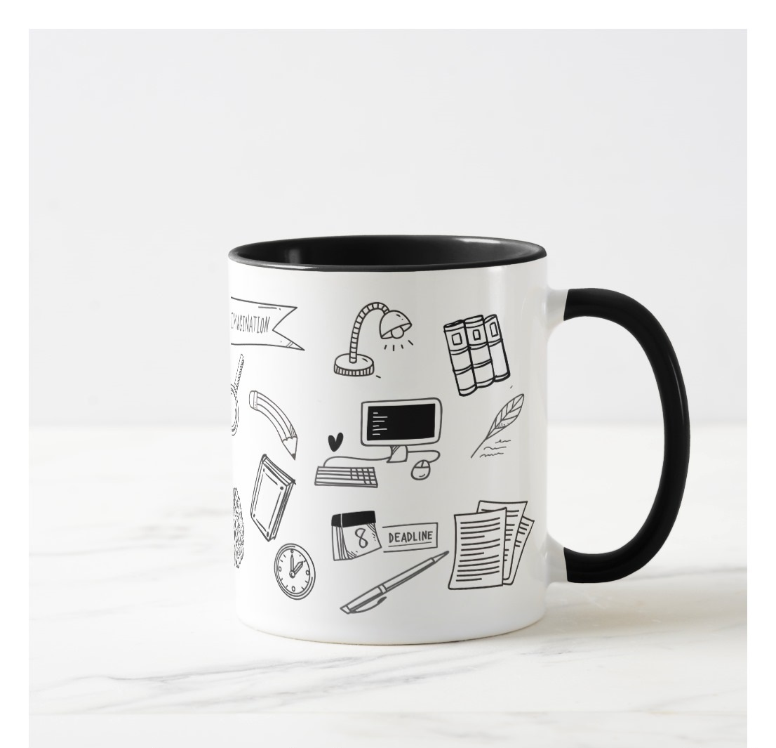 Caneca Livros Presente Personalizado Profissão Escritora