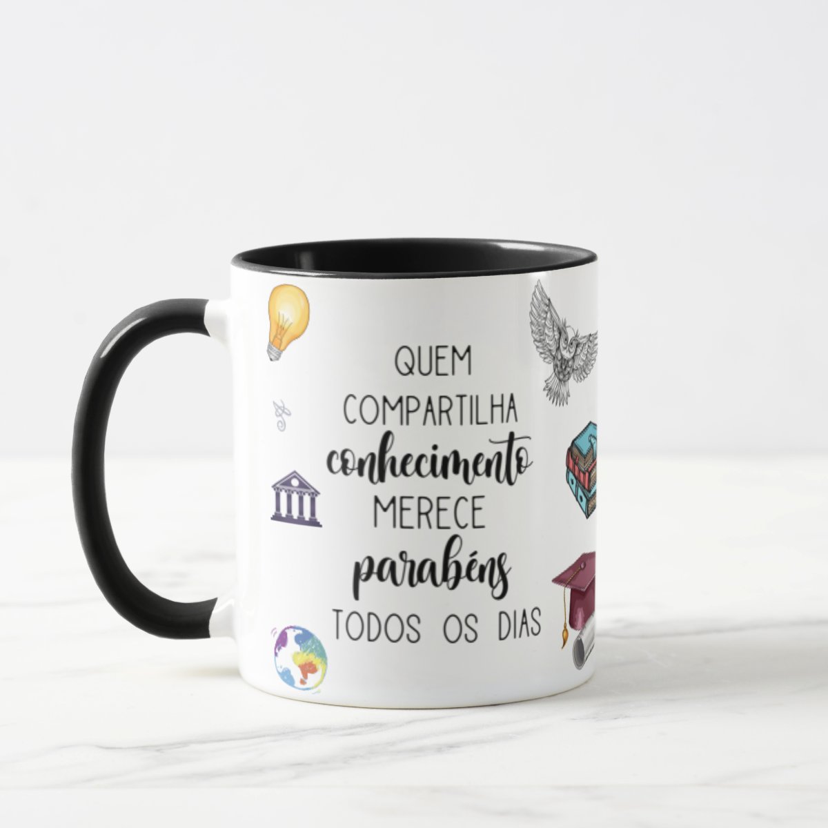 Caneca Pronta Entrega Professora Filosofia Presente Dia dos Professores 🎓