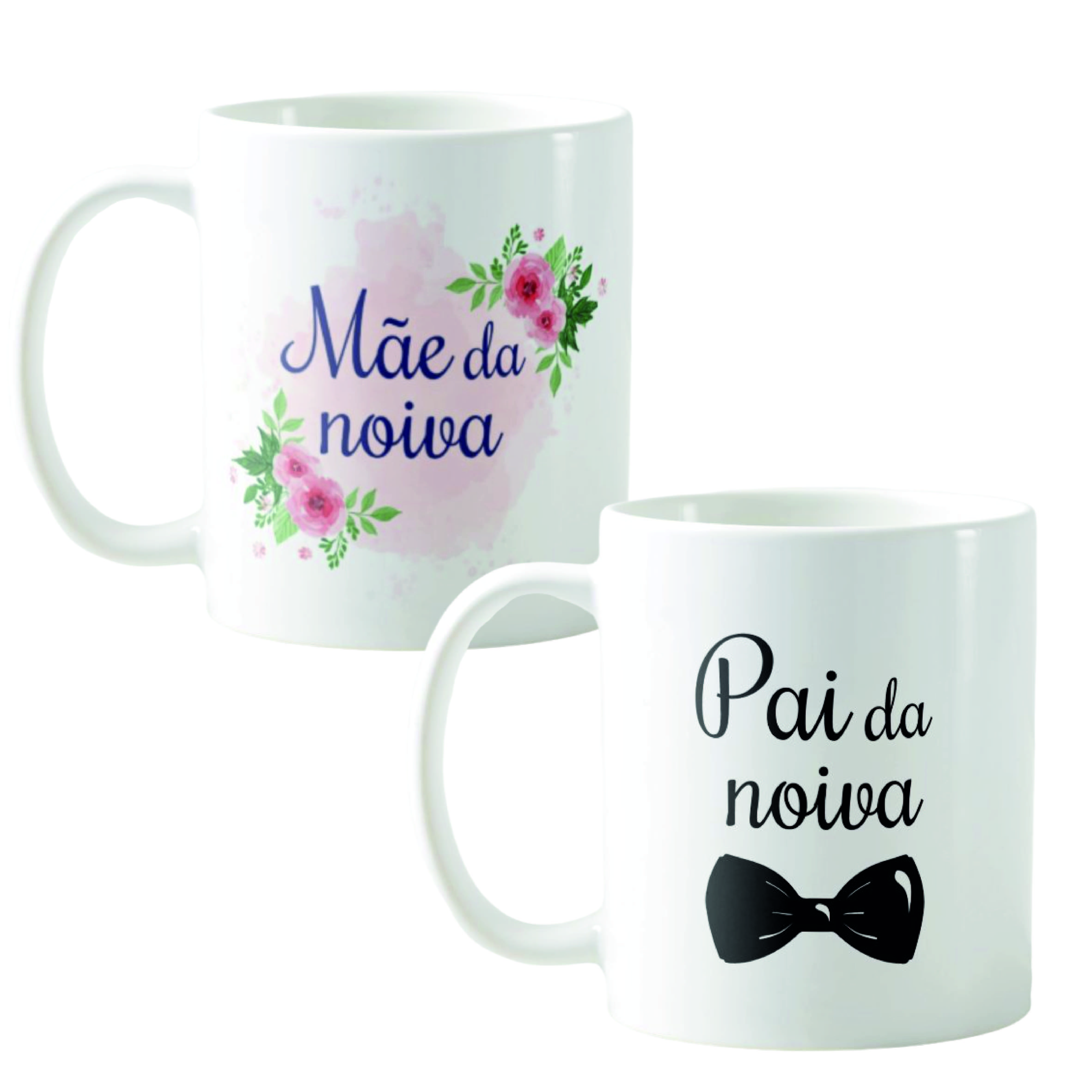 Kit Canecas Pais Da Noiva Lembrança Casamento Noivado