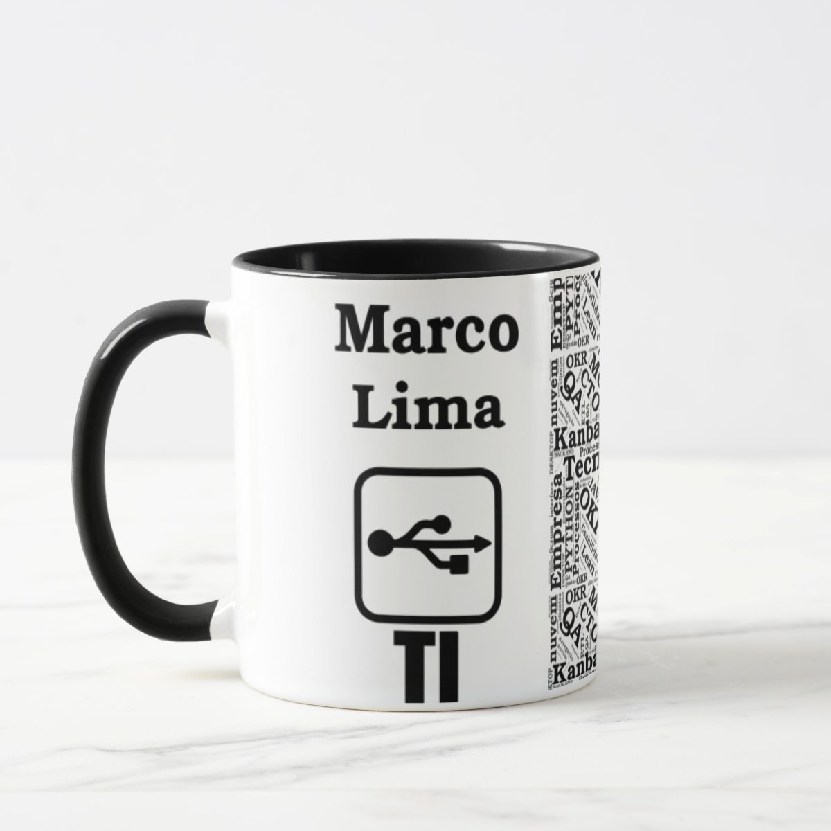 Caneca Personalizada Ti Tecnologia da Informação Programador - Profissões (Programador(a))