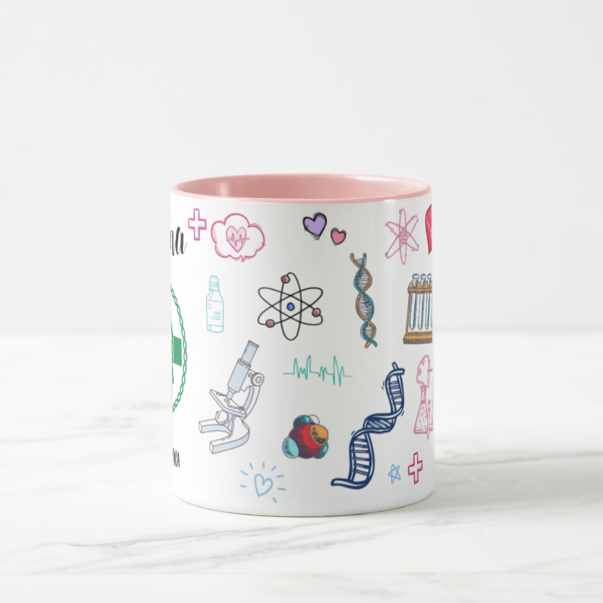 Caneca Feminina Personalizada Presente Profissão Biomedicina