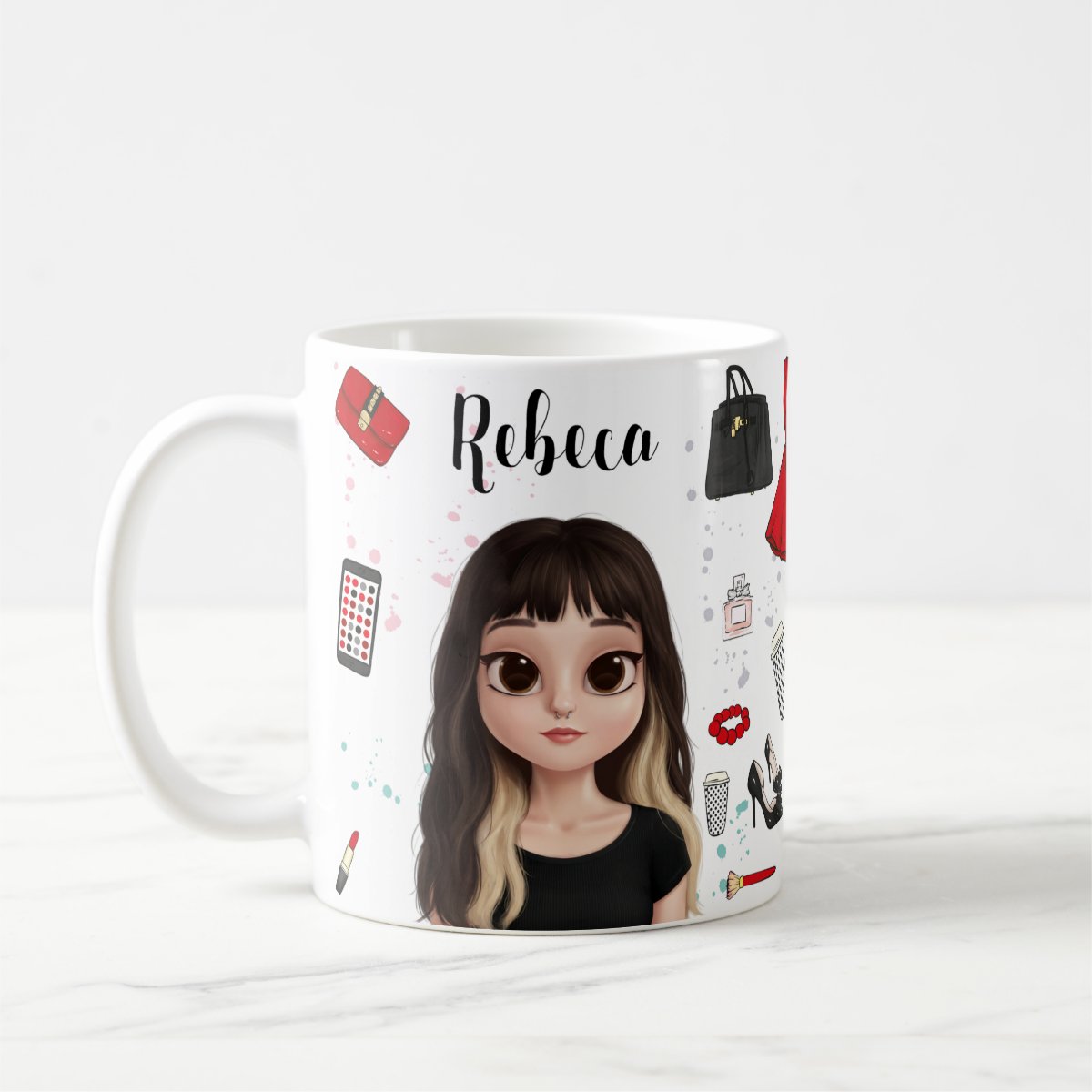 Caneca Personalizada Presente Criativo Mulher Estilosa Moda