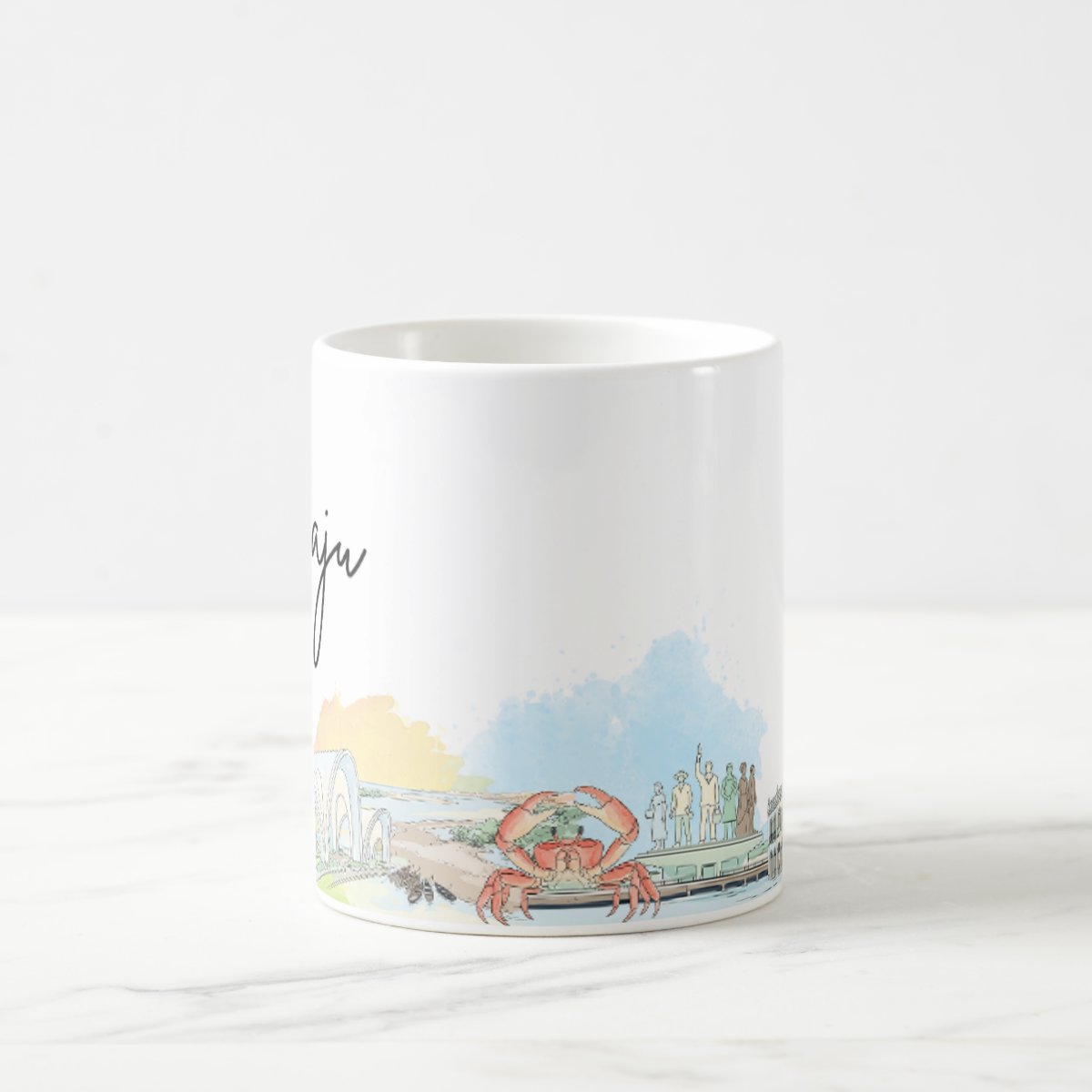 Caneca Personalizada Sergipe Lembrança Cidade Aracaju 