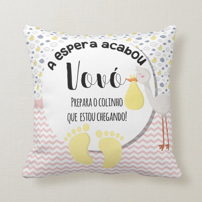 Almofada Decorativa Revelação Gravidez Vovó