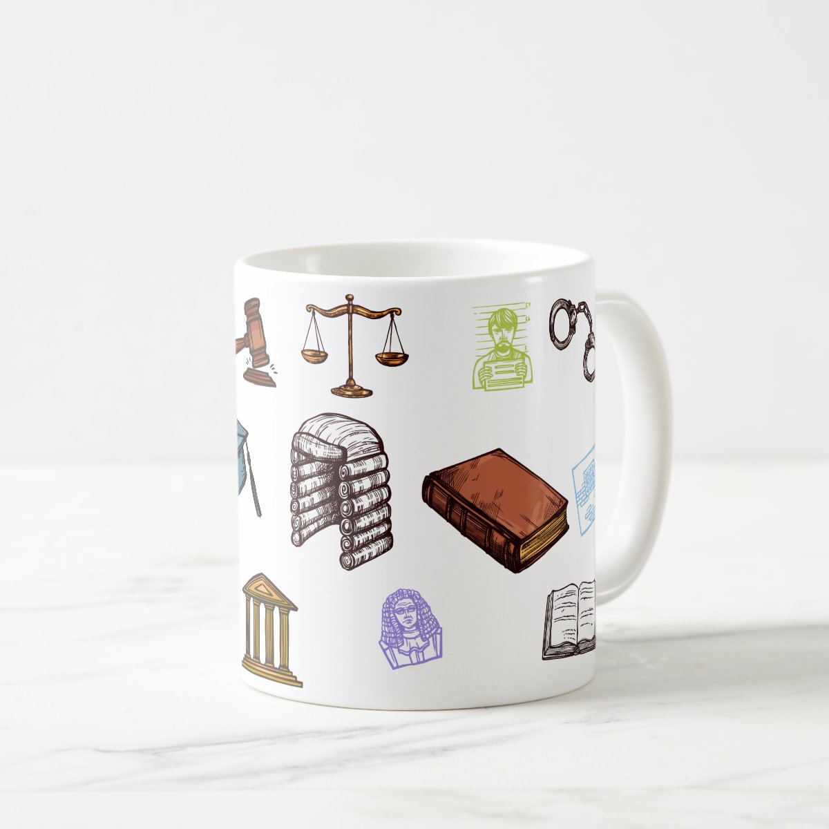 Caneca Direito Presente Personalizado Profissão Advogados