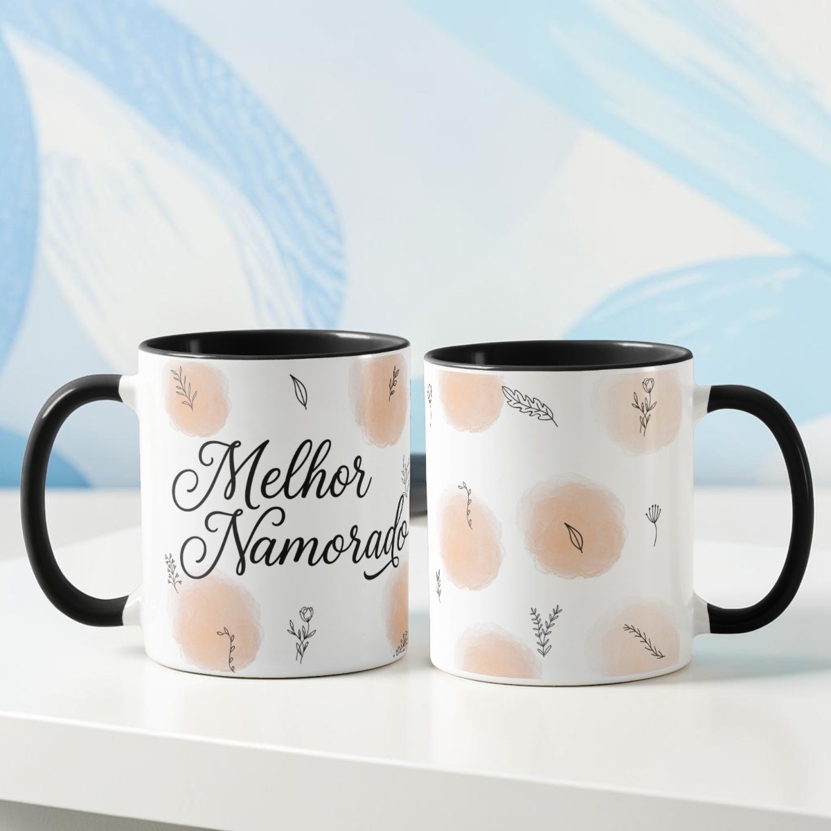 Caneca Personalizada Melhor Namorado - Preta