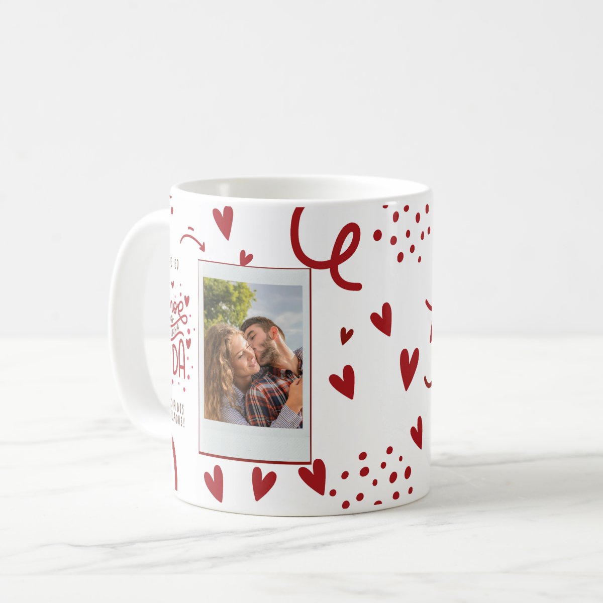 Caneca Personalizada Presente Amor da Minha Vida com Foto