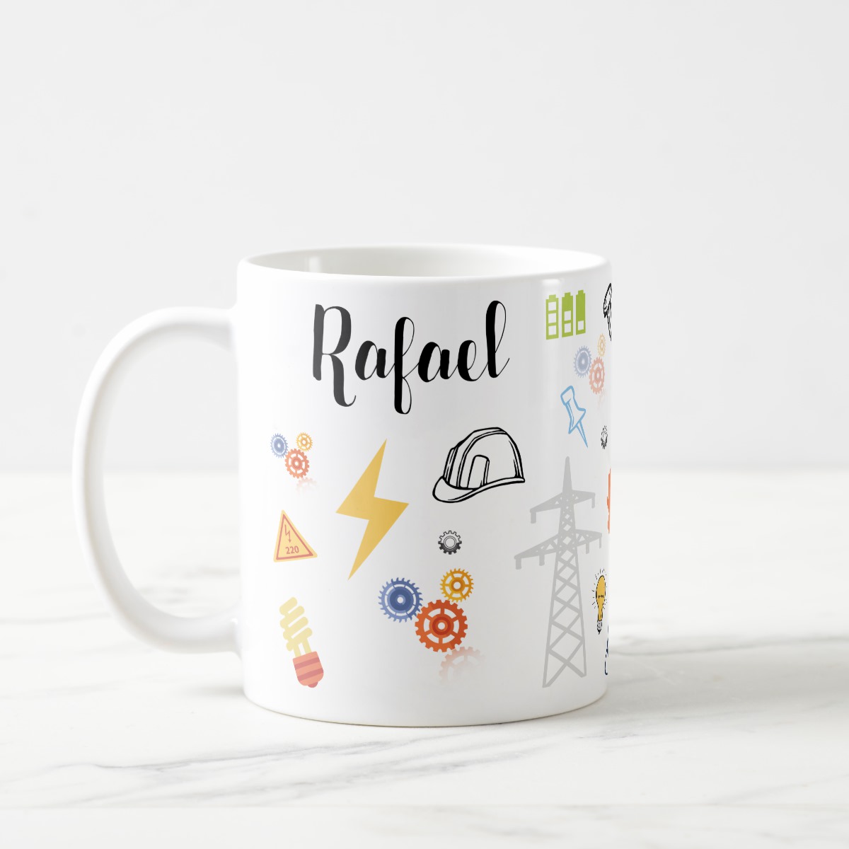 Caneca Criativa Engenharia Elétrica Profissão Engenheiro