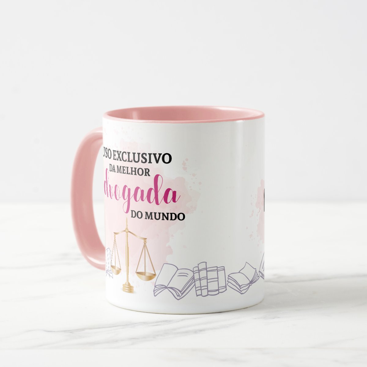 Caneca Criativa Presente Direito p/ Melhor Advogada do Mundo