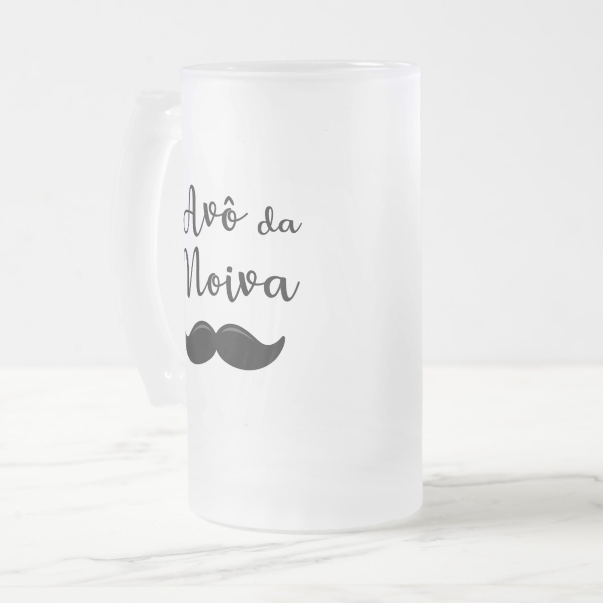 Caneca Personalizada de Chopp Avô da Noiva Bigode