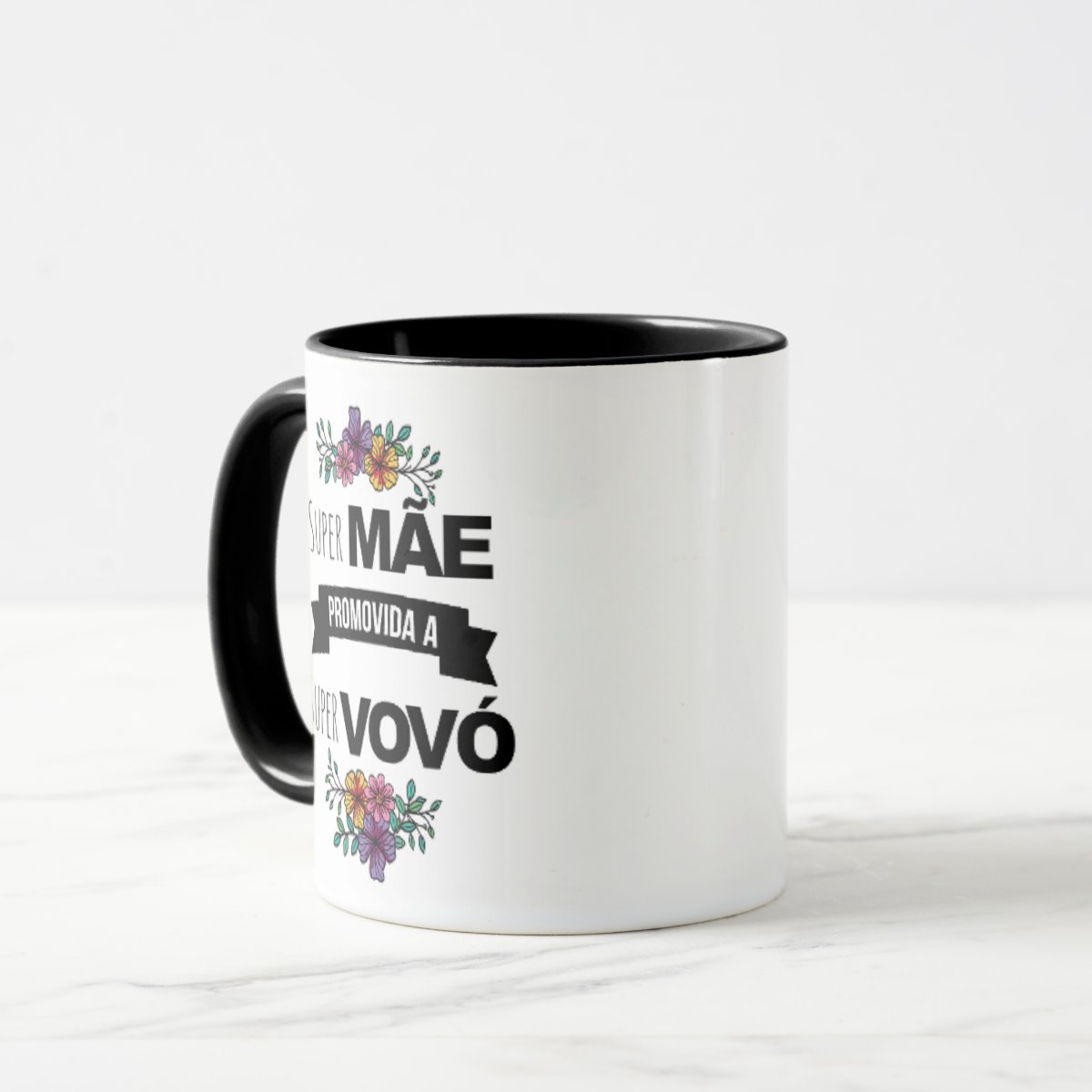 Caneca Presente Revelação Criativa Para Super Vovó Avó