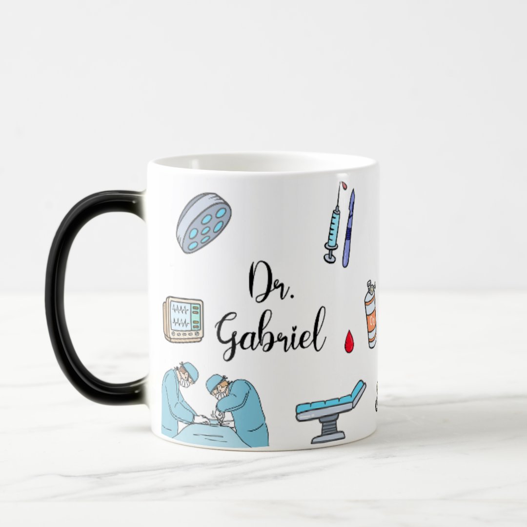 Caneca Mágica Presente Profissão Medicina Médico Cirurgião