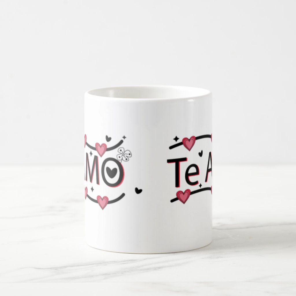 Caneca Cerâmica Presente Personalizado Casal Amor Te Amo