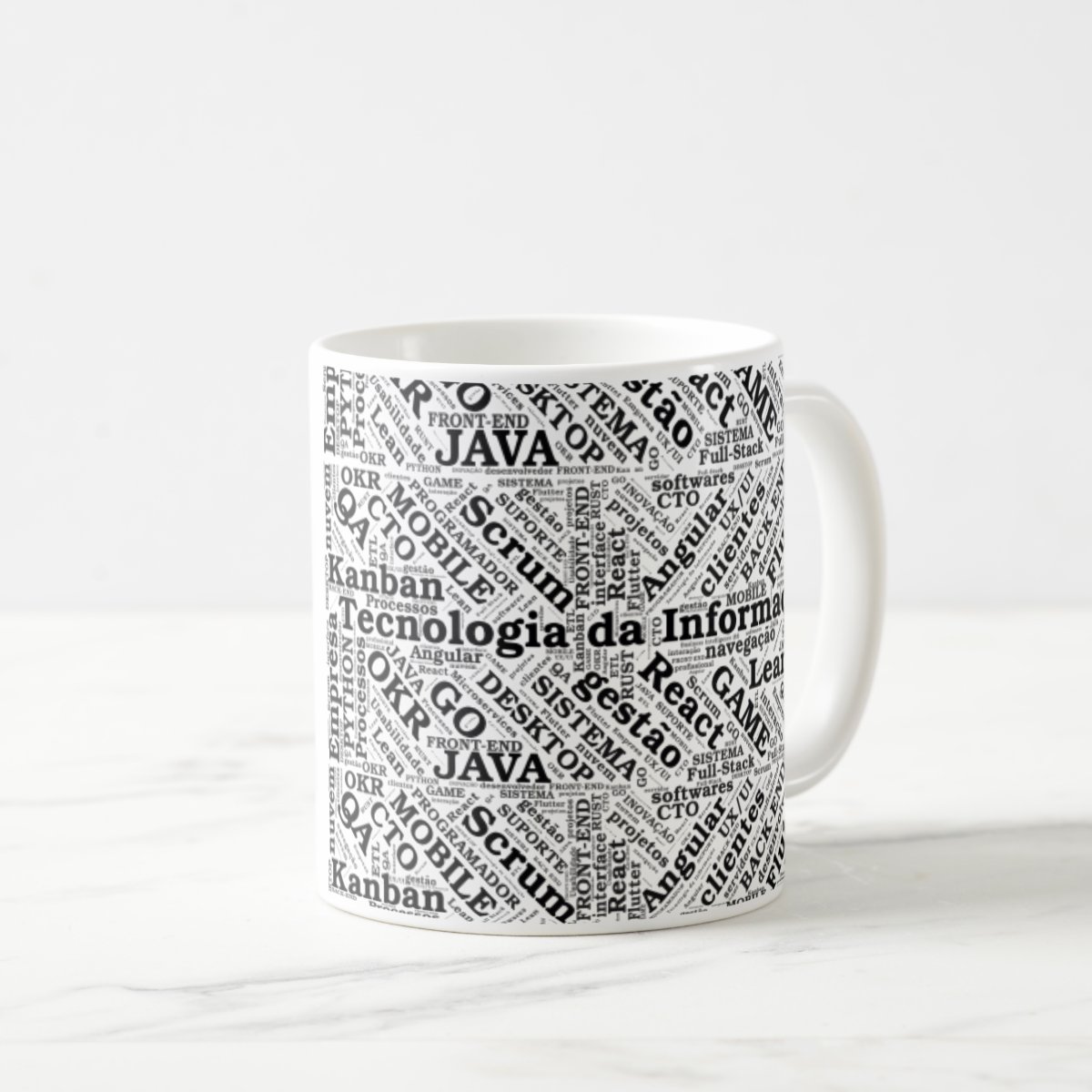 Caneca Personalizada Linguagens Tecnologia da Informação