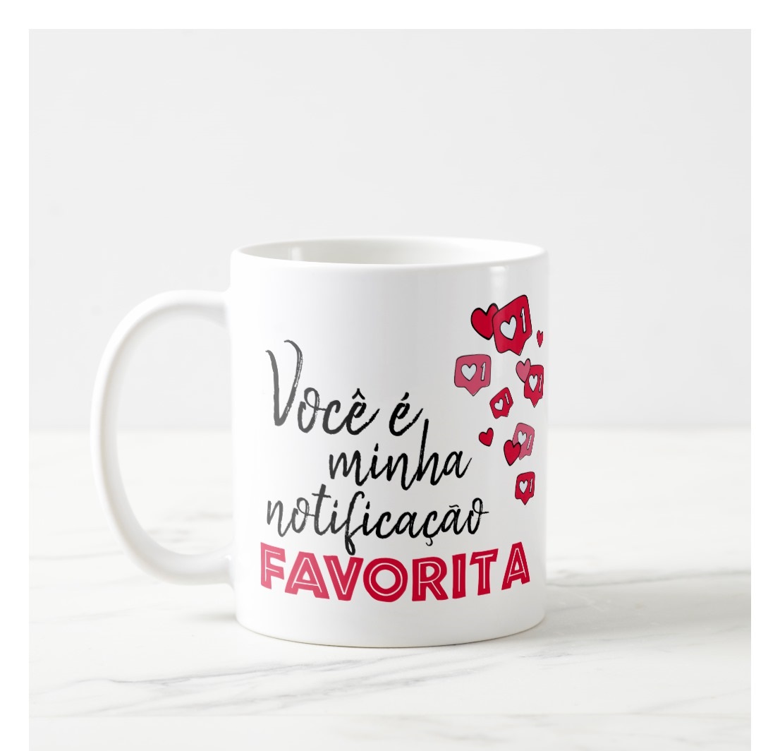 Caneca Personalizada Você é Minha Notificação Favorita - Outros (Casal)