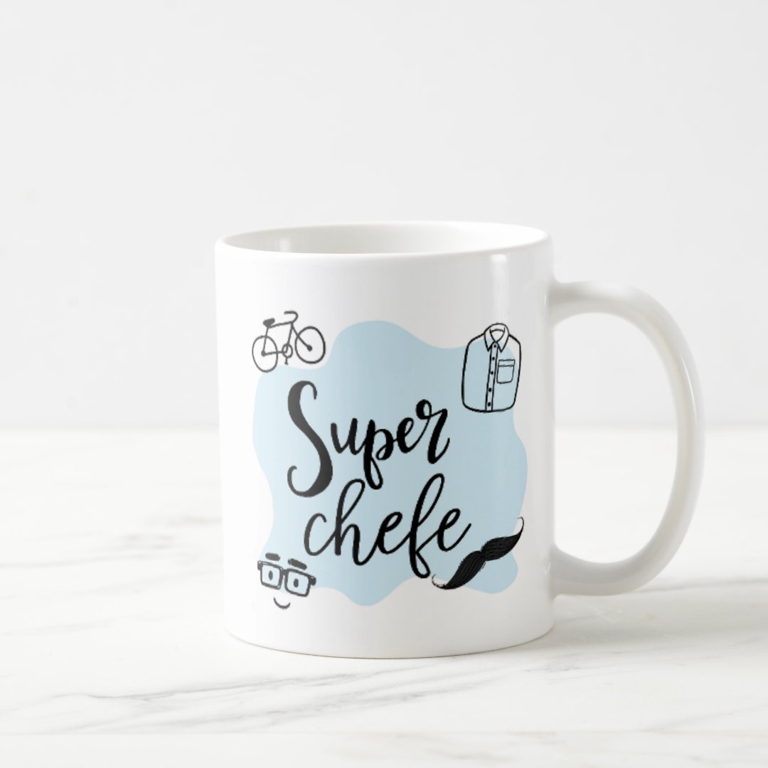 Caneca Masculina Presente de Aniversário para Super Chefe
