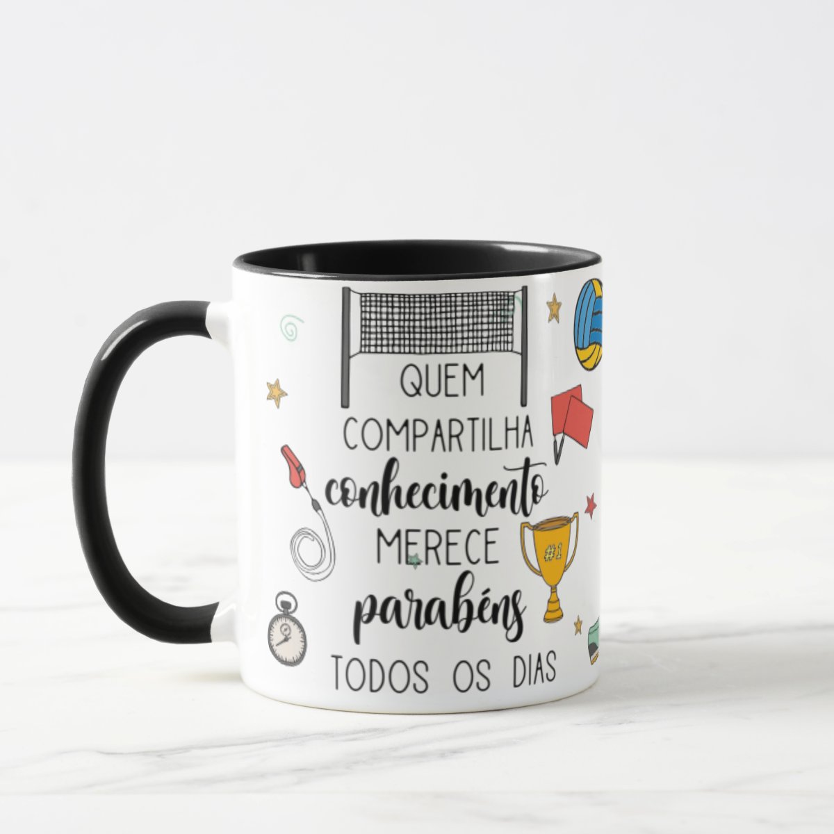 Caneca Presente Professor De Educação Física Técnico Volei