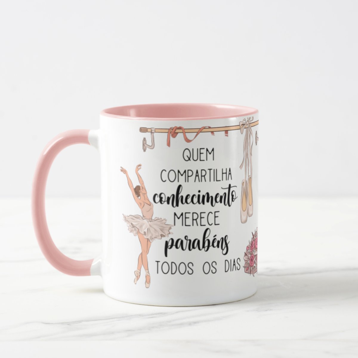 Caneca Presente Dia Dos Professores Professora Ballet Balé - Dia dos Professores (Professor(a))