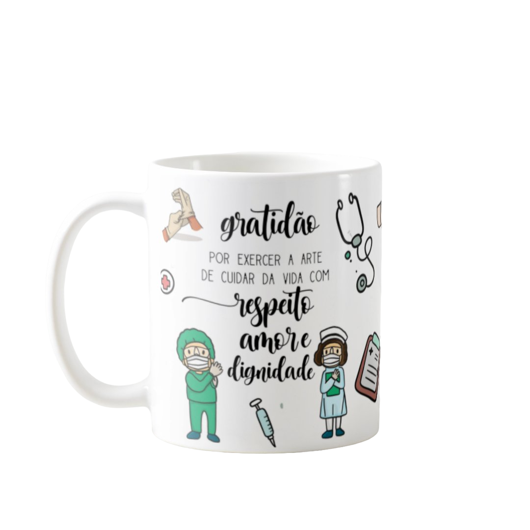 Caneca Personalizada Profissão Enfermagem Para Enfermeiros