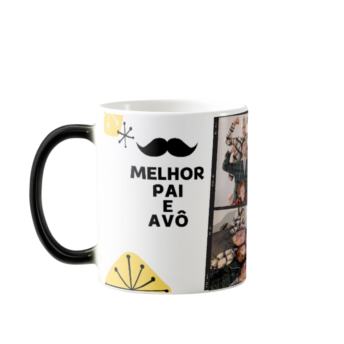 Caneca Mágica Criativa Presente Especial Melhor Pai e Avô - Família (Avô)