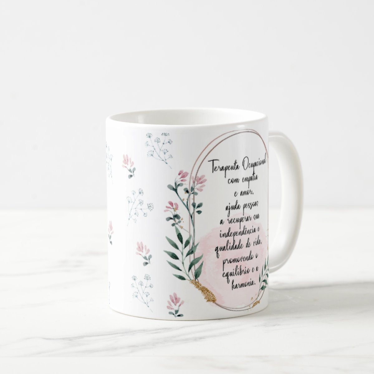 Caneca Personalizada Profissões Presente Feminino Mulher Terapeuta Ocupacional