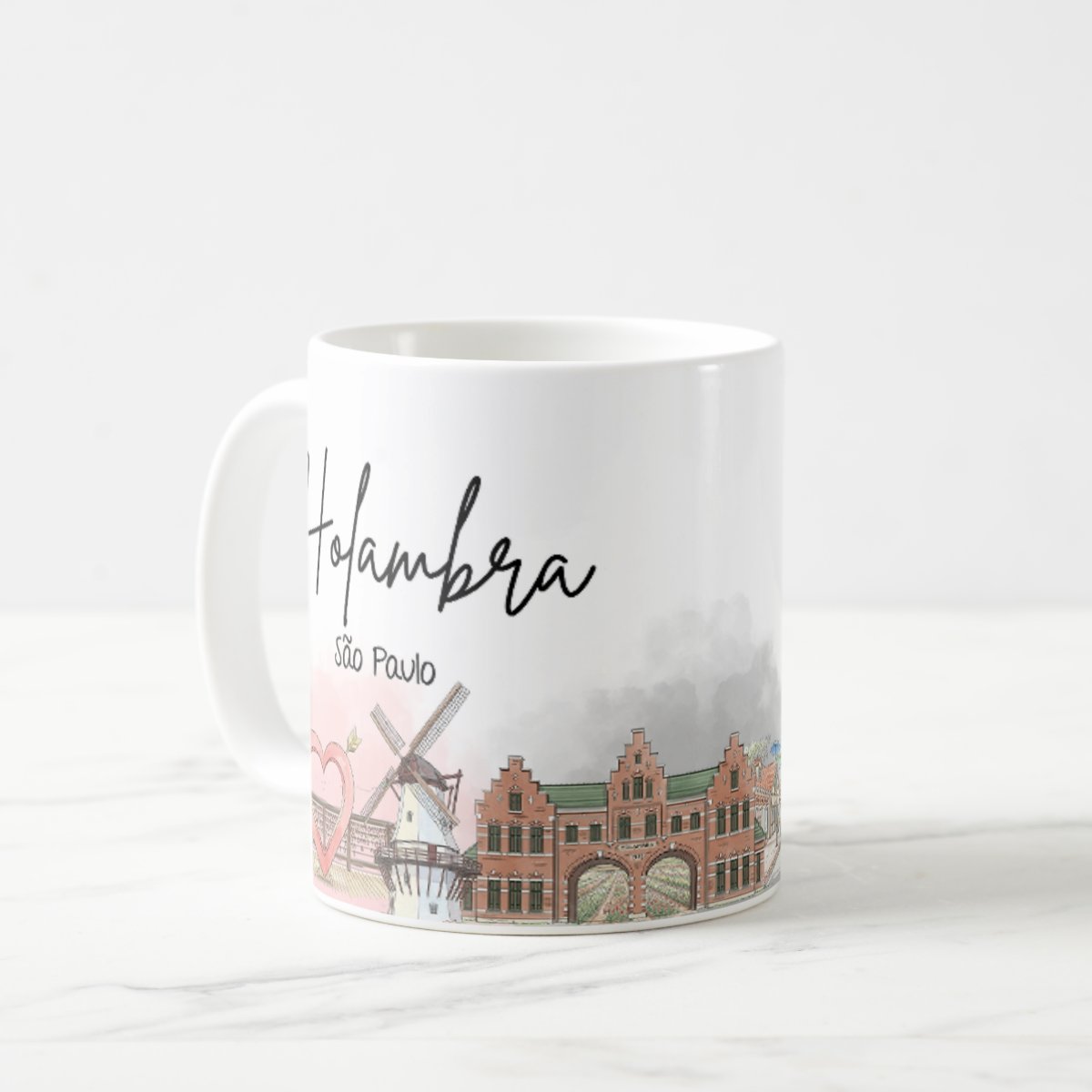 Caneca Personalizada São Paulo Lembrança Cidade Holambra