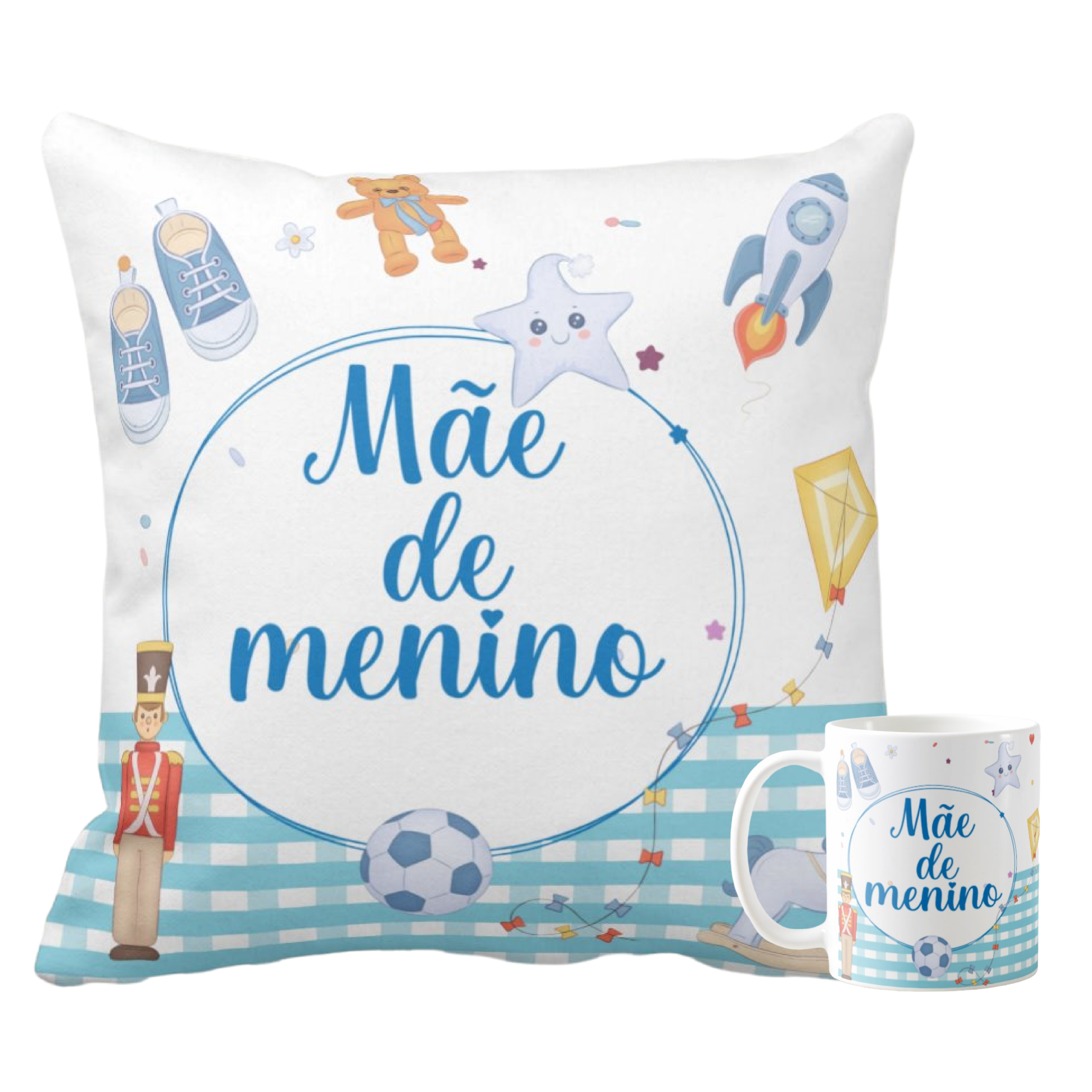 Conjunto de Presente Personalizado para as Mamães de Meninos - Família (Mãe)