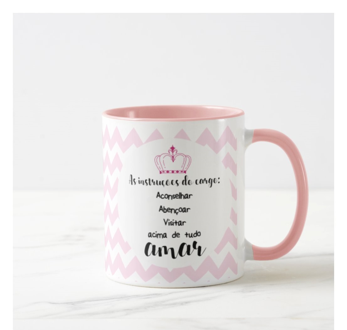 Caneca Personalizada Presente Batismo Dinda Pronta Entrega