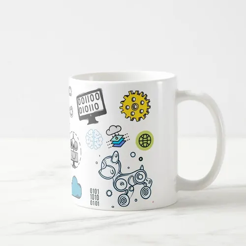 Caneca Personalizada Professor de Robótica com Nome