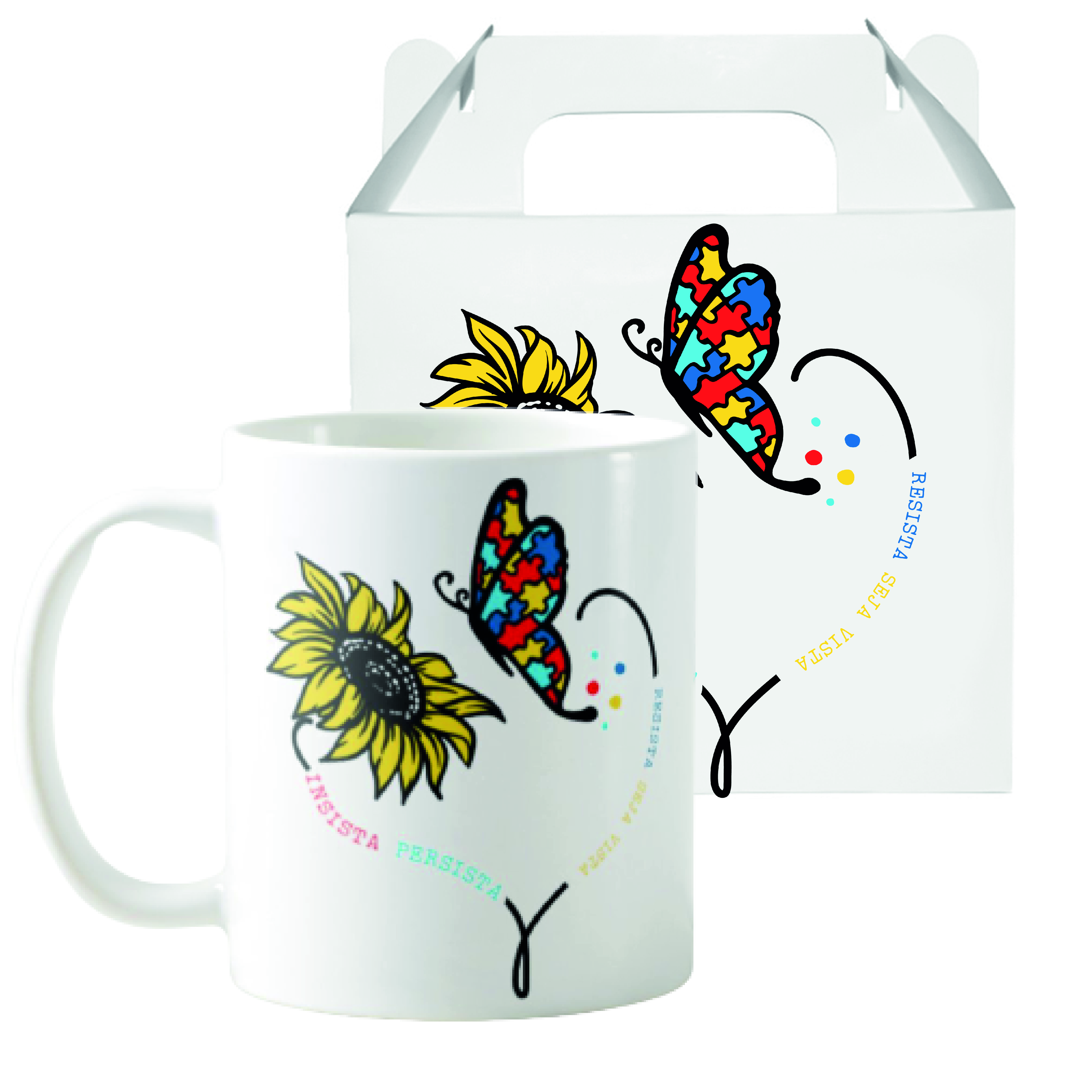Kit Caneca e Almofada Presente Especial para Mãe de Autista