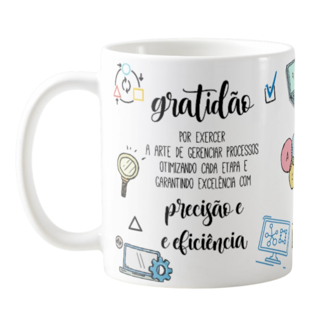 Caneca Profissão Presente Criativo Gestão de Processos
