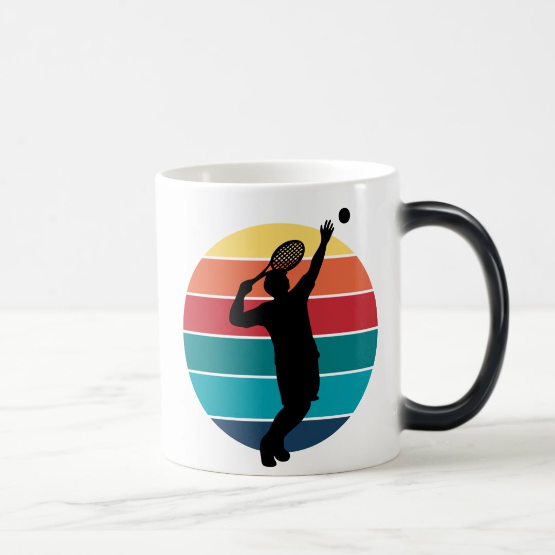 Caneca Mágica Presente Criativo para Tenista Jogador Tênis