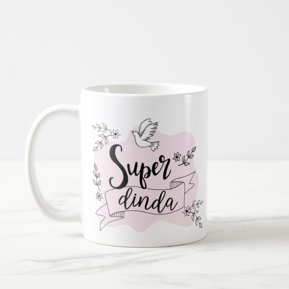 Caneca Personalizada Presente Madrinha Batizado Super Dinda