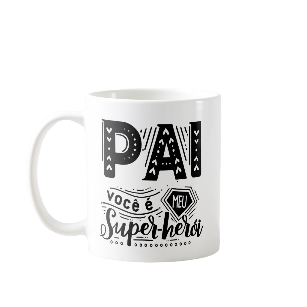 Caneca Presente Dia Dos Pais Pai Super - Herói - Família (Pai)