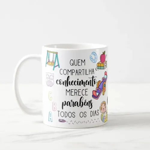 Caneca Personalizada Professor De Espanhol Com Nome