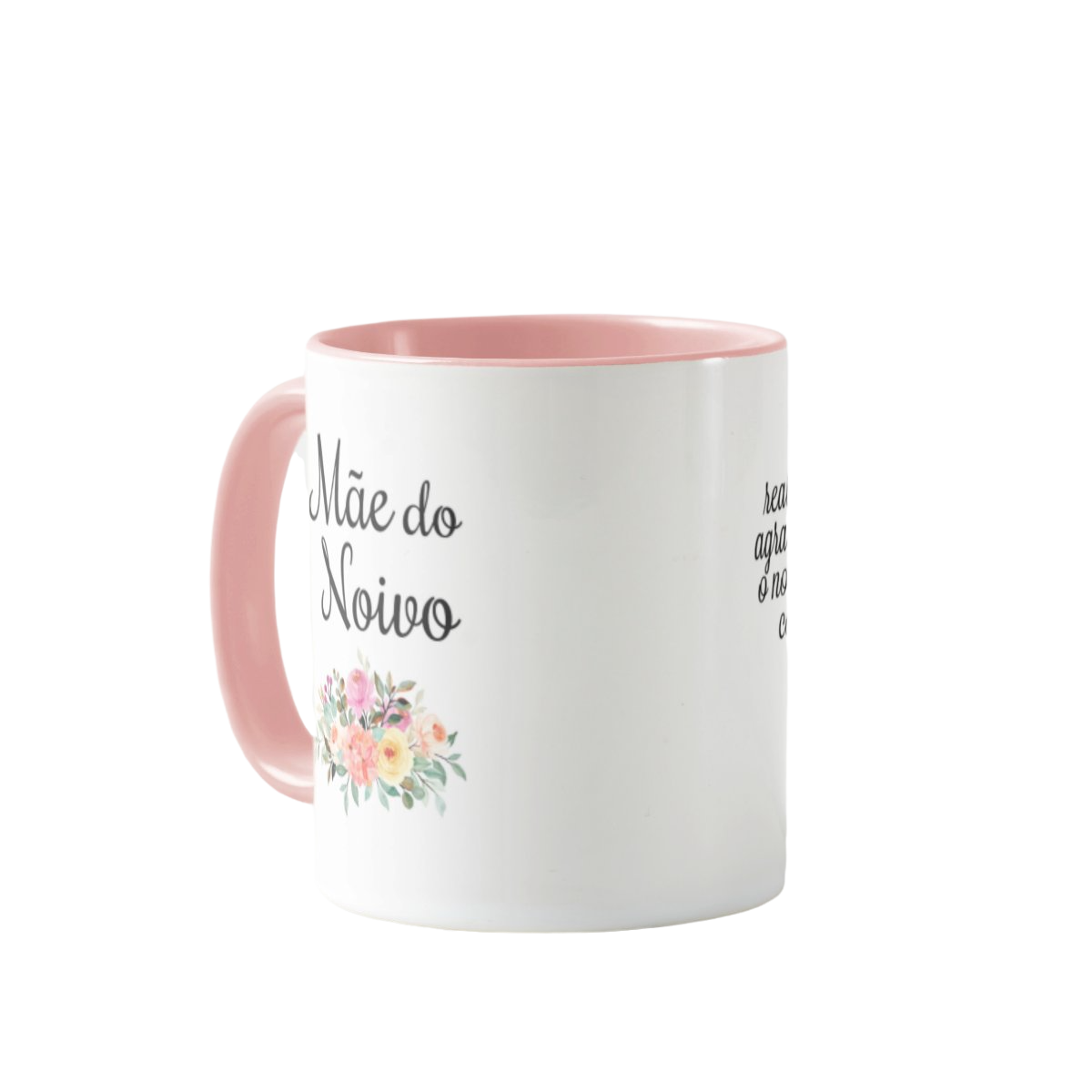 Caneca Casamento Mãe Presente Personalizada Com Nome